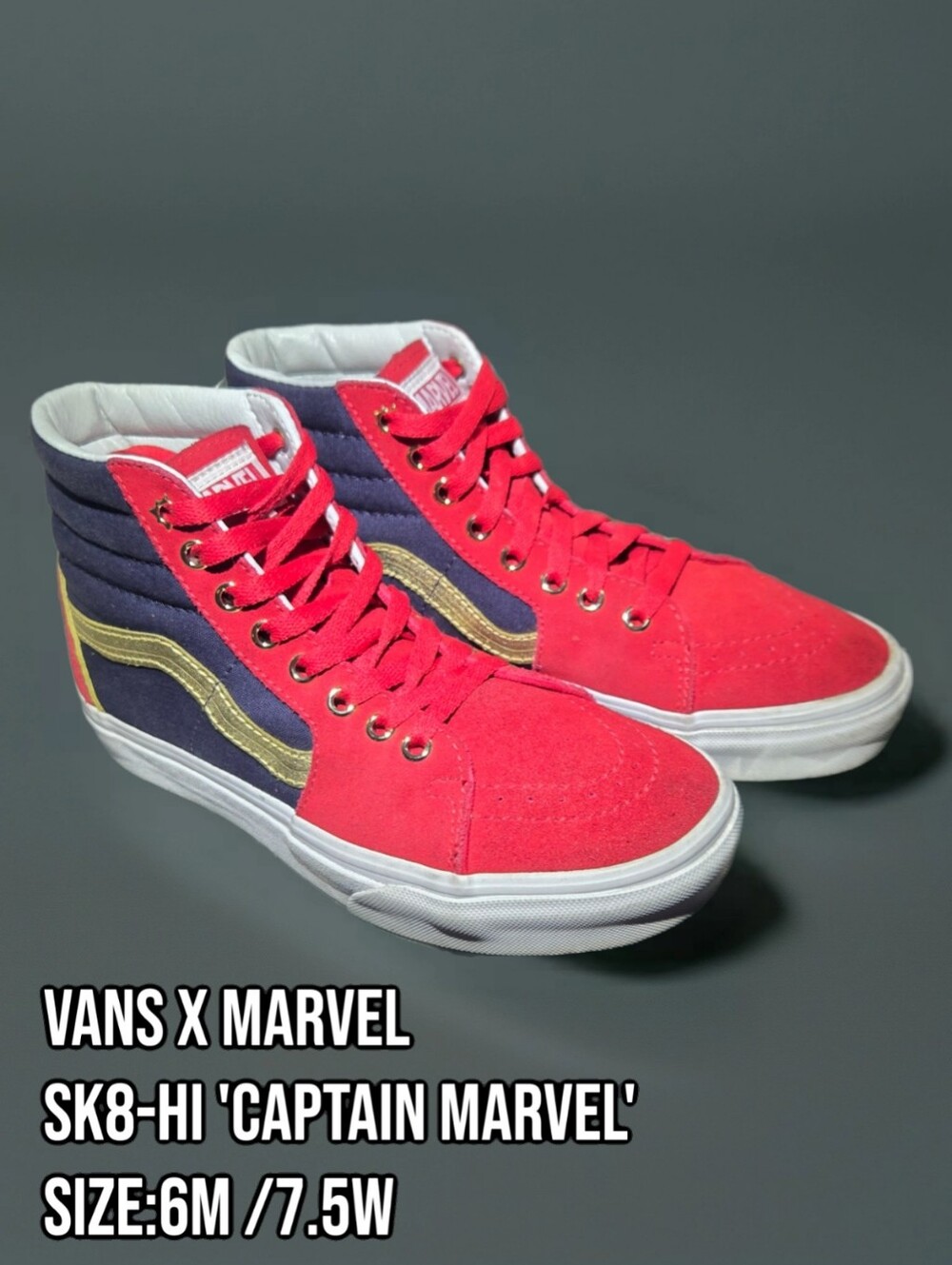 Vans SK8-Hi Captain Marvel High-Top Sneakers